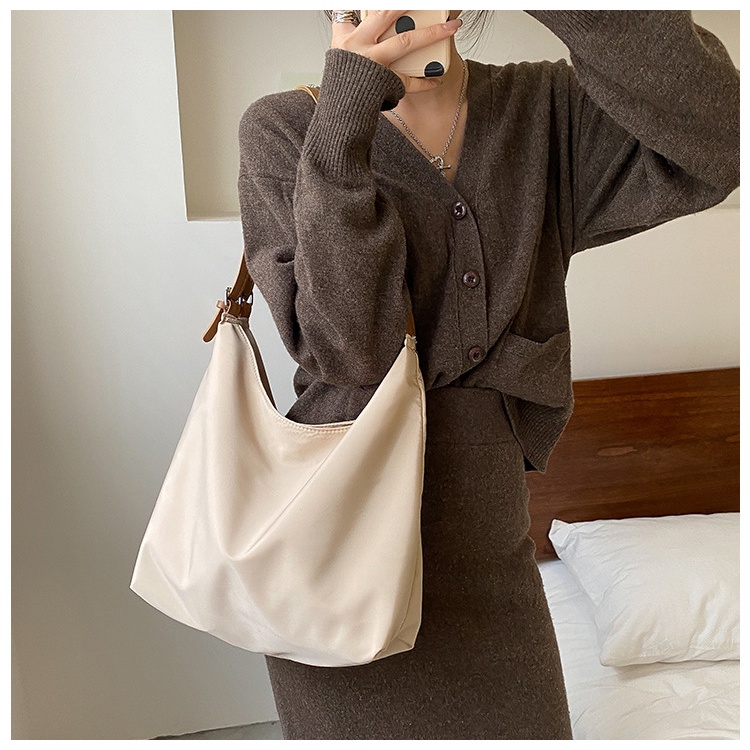 Tas Wanita Model Korea Shoulder Bag Import Bahan Nylon/Tas Korea Import Murah [Kirim dari Jakarta]