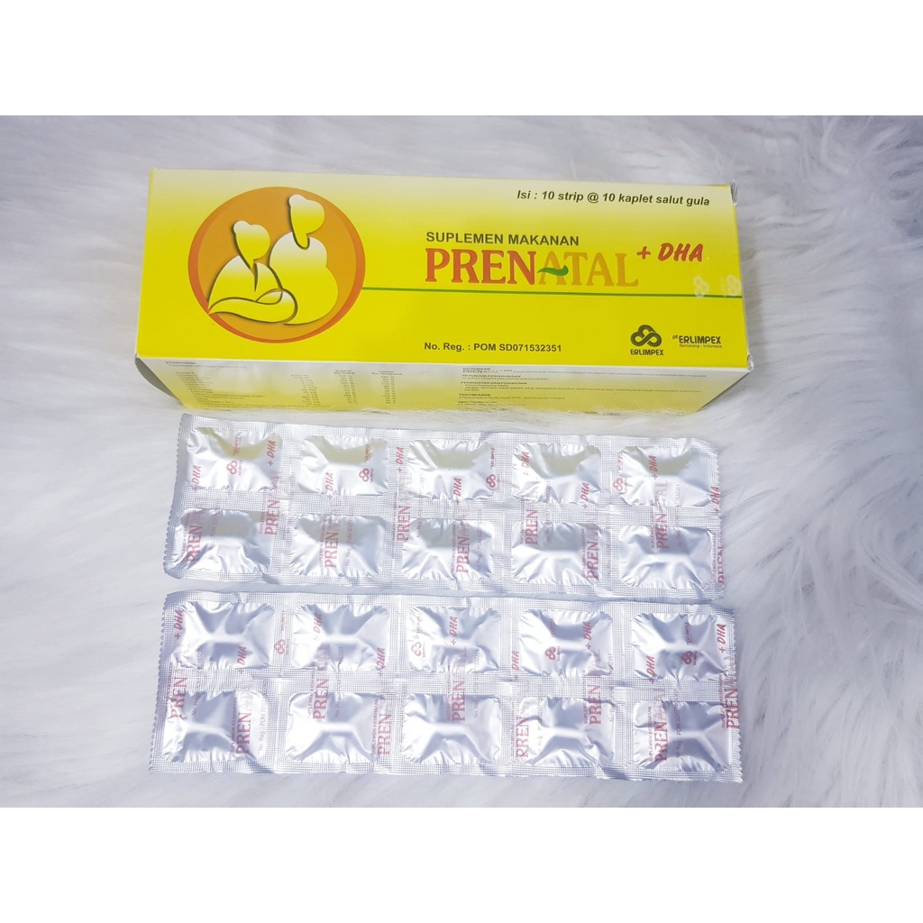 PRENATAL + DHA 1 STRIP ISI 10KAPLET