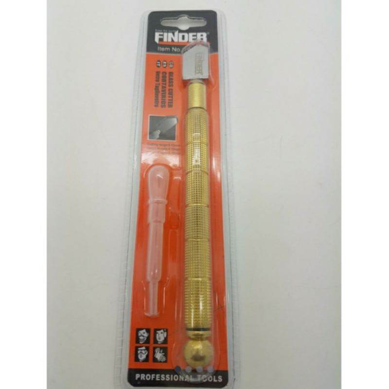 Merk FINDER Alat Pemotong Kaca / Oil Rolling Glass Cutter