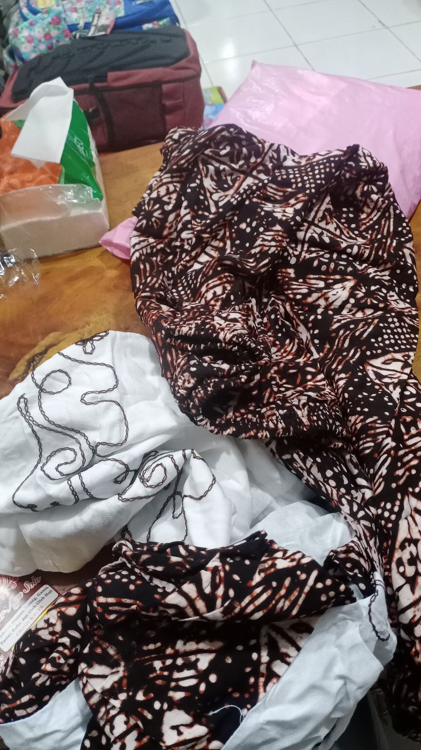 Mukena Batik Kelengan Bordir Beledak Solo Murah