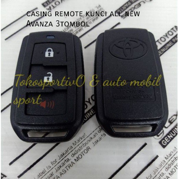 casing kunci Remote mobil Toyota all new Avanza 2012-2018 kasing Kunci mdl ORI buat pengganti rusak