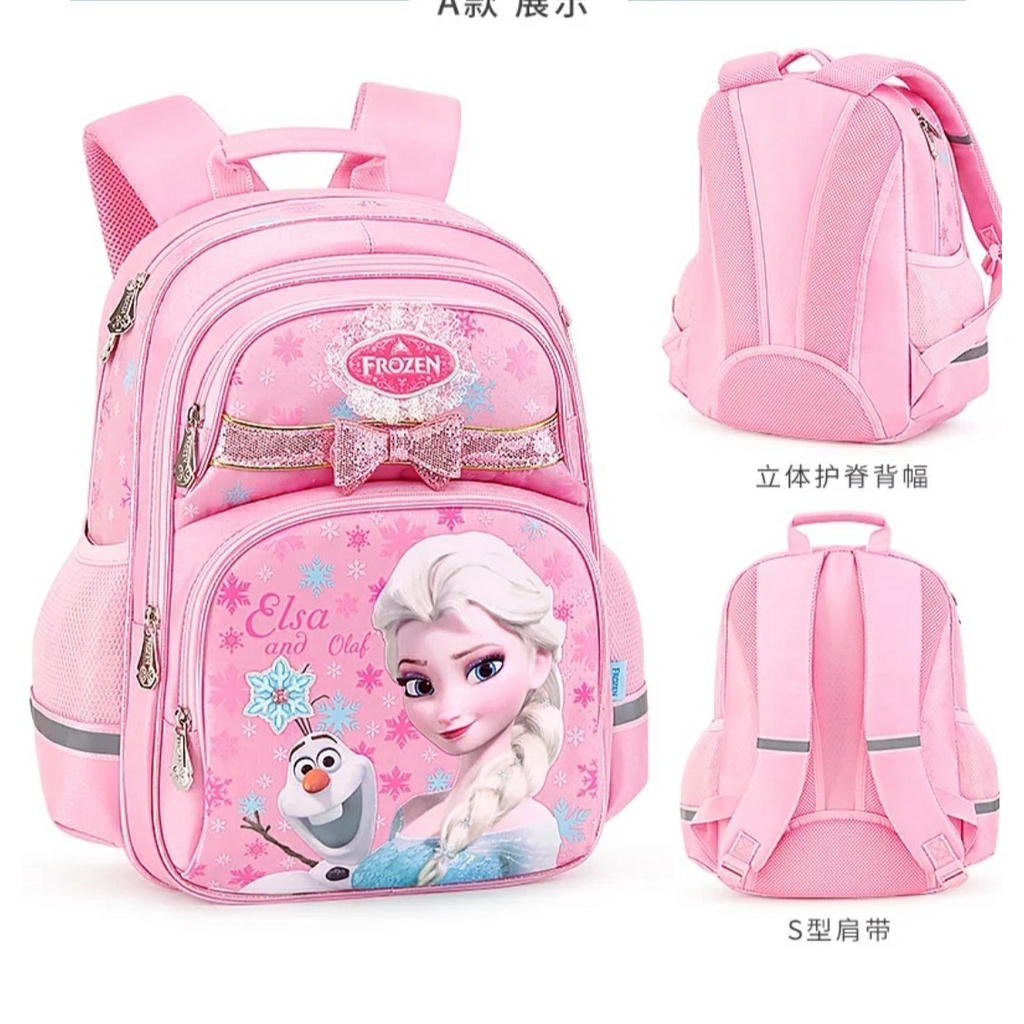 Tas Sekolah TK Disney Tas Bahu Elsa Kartun Tas Tangan Anak Perempuan Laki-laki Ransel Anak-anak Bayi Ransel Tas Sekolah Frozen