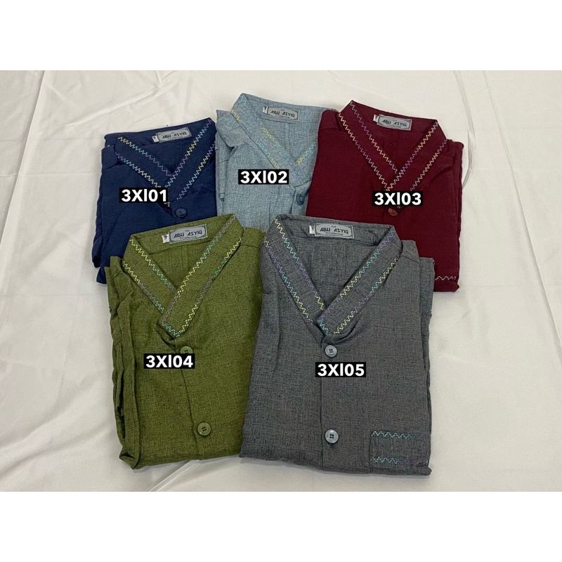 BAJU KOKO ABU ASYIQ ( List Bordir ) - Size XXXL