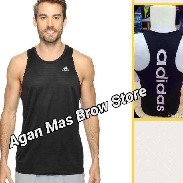Singlet adidas/singlet gym/singlet sport/kaos joging/kaos santai