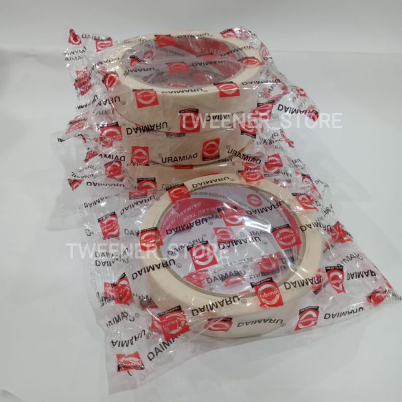 

Lakban Kertas Daimaru 1" 1Inch 24mm x 21m | Masking Tape | Isolasi Kertas