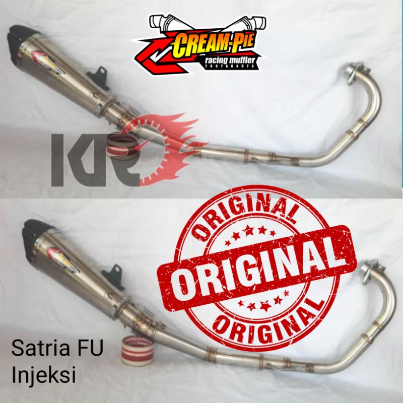 Knalpot Creampie Stainless CR1 Satria FU Injeksi Original