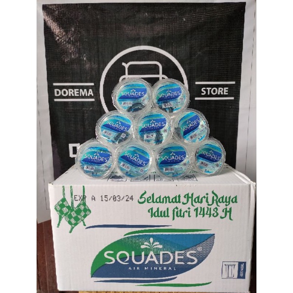 Jual Air Minum Mineral Squades Gelas 1 Dus Shopee Indonesia 4929