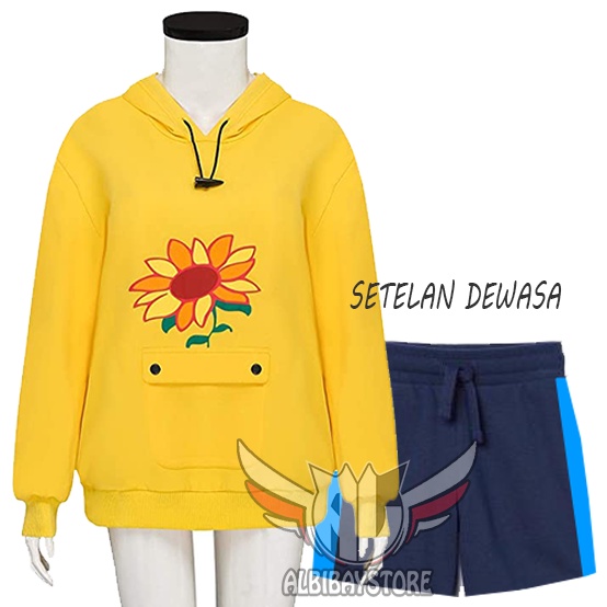 Setelan wanita WONDER EGG HOODIE+CELANA PENDEK