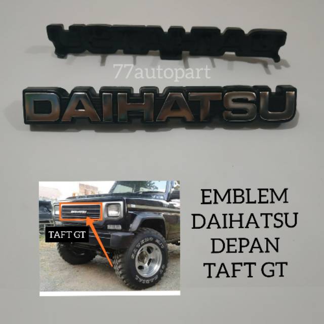 Emblem logo daihatsu taft gt bagian depan