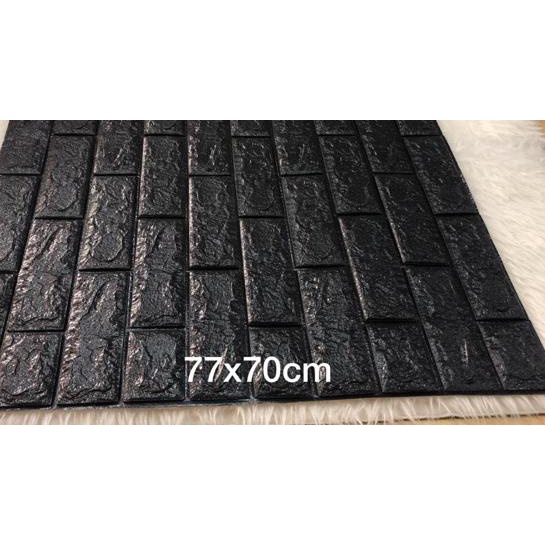 ☝ Wall Sticker Foam Brick 3D Batu Bata Putih 77cm x 70cm ❋
