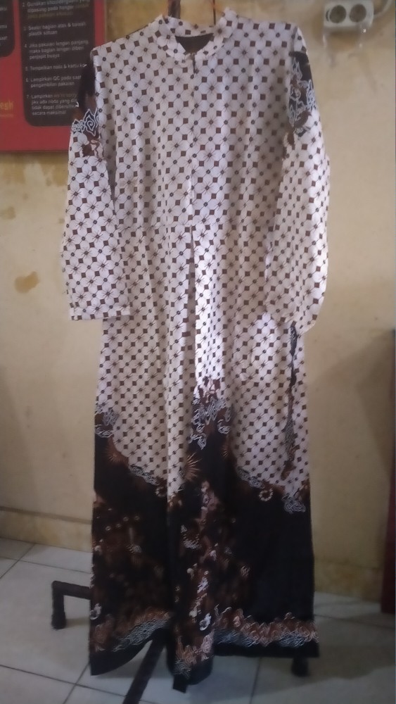 Batik Couple Keluarga Sania Ruffle Ori Ndoro Jowi Dnt Wayang Kotak