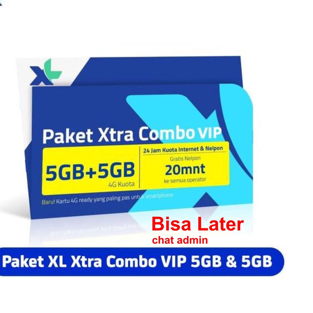Perdana & Paket XL Xtra Combo Double Youtube 5GB, 10 GB, 15 GB