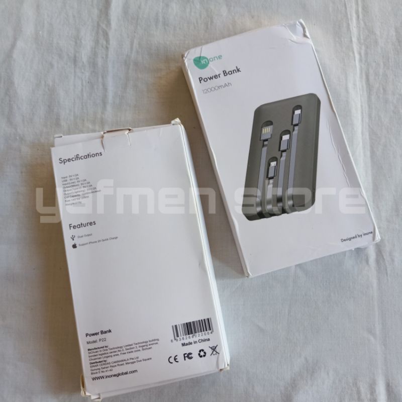 Power Bank inone KONDISI RETURAN/MATI/GAMBLING