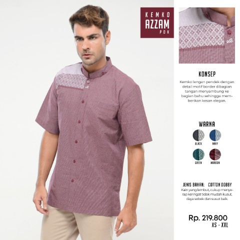 Rabbani - Kemeja Koko Lengan Pendek Kemko Azzam Pdk