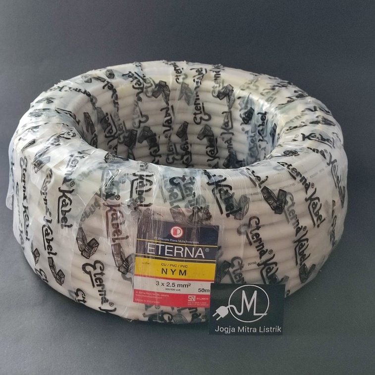 KABEL LISTRIK NYM ETERNA 3X2,5 / KABEL LISTRIK KAWAT @50 METER
