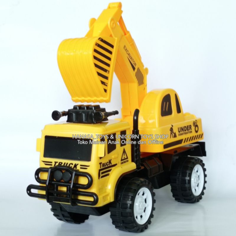 Mainan Truk Excavator Besar Mainan anak Mobil Konstruksi - Truk Bego