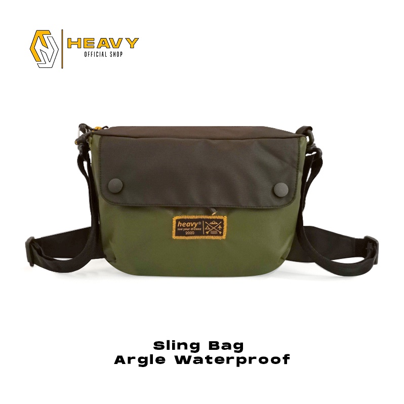 Heavy Official Shop - Sling Bag Heavy Waterproof - Argle Series - Tas Selempang Anti Air Cowok - Tas Pria