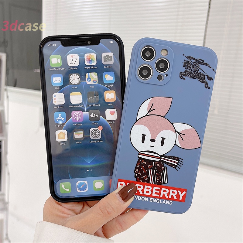 Case Compatible For IPhone 6 7 6S 8 Plus 13 Mini PRO MAX 12 pro max mini 11 PRO MAX X XR XSMAX Se 2020 6SPlus 7Plus 6Plus 8Plus XS A16 A15 A7 A5S Y20 Y12 Couples BURBZRRY Silicone Case