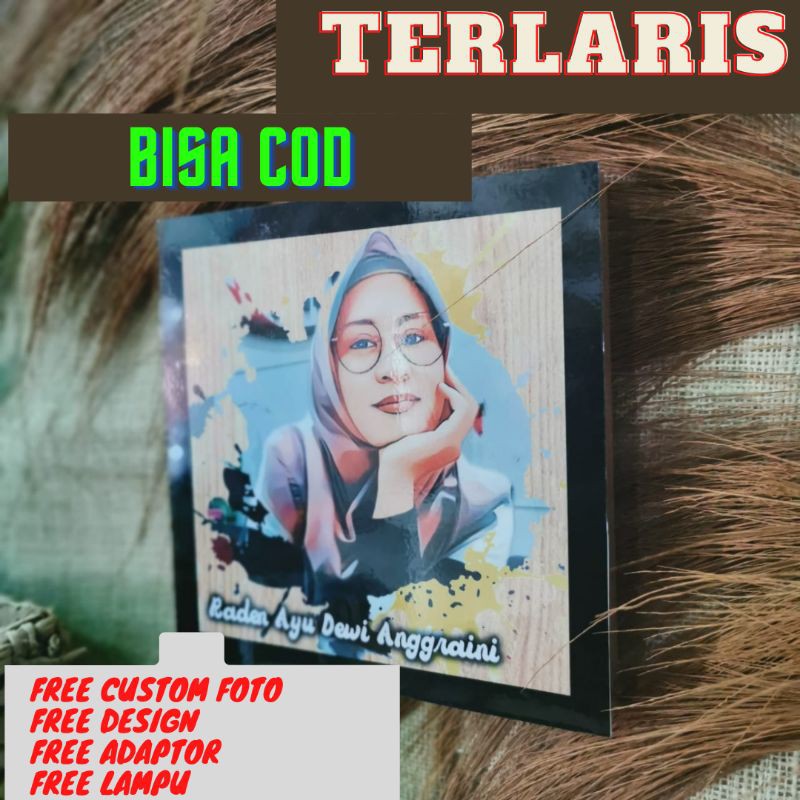 [BISA COD] ART LAMP PHOTOBOX KADO UNIK PENIKAHAN WEDDING WISUDA ULANG TAHUN ANNIVERSARY