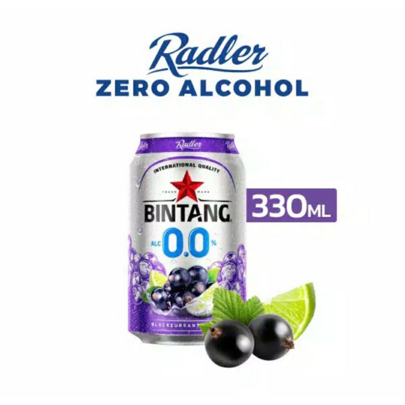 Bintang Radler zero rasa Blackcurrant & Lime