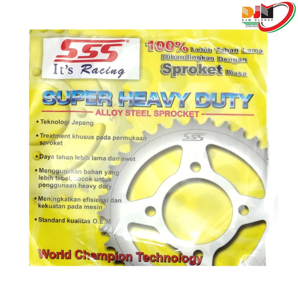 SSS Gear Belakang 428 Yamaha Rxz - Rx King - Jupiter Mx - Jupiter Z - F1ZR - Vega DLL