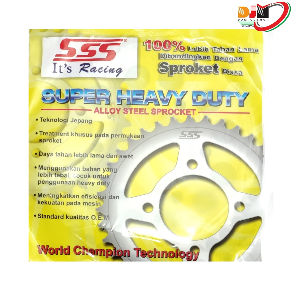 SSS Gear 428 Belakang Honda NEW CBR 150R LED (6lubang)