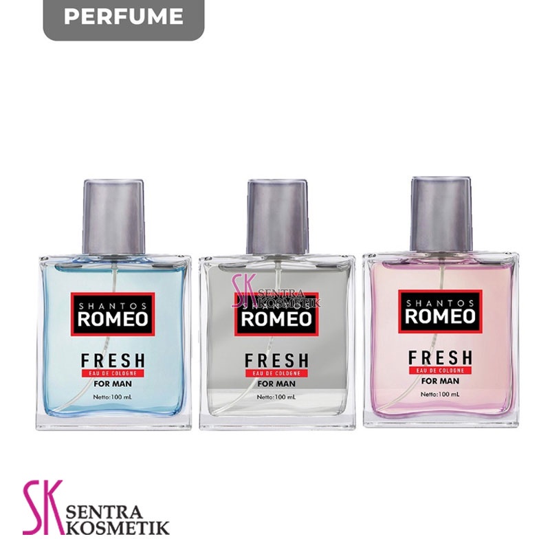 SHANTOS Romeo Parfum Pria Fresh Eau De Cologne 100ml