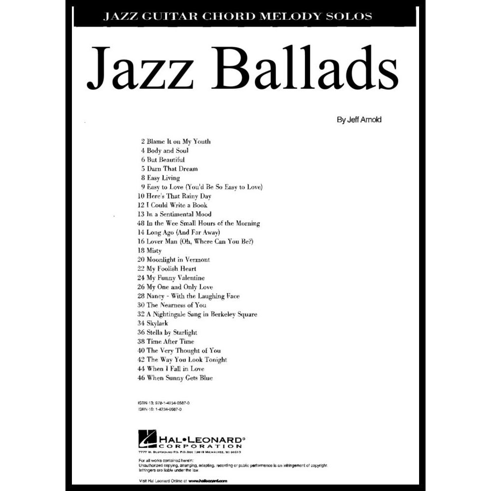 

Buku Gitar Jazz Ballads