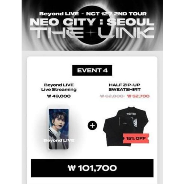 PO NCT 127 2nd Tour ‘Neo City : Seoul - The Link ‘ Official MD