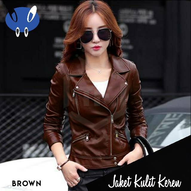 97 Model Jaket Kulit Keren Wanita Terbaik