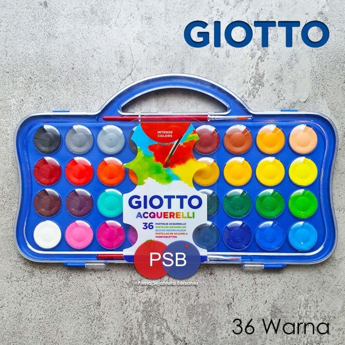 

Giotto Acquerelli 36 Warna (Watercolor Cake / Cat Air Giotto) Set 36