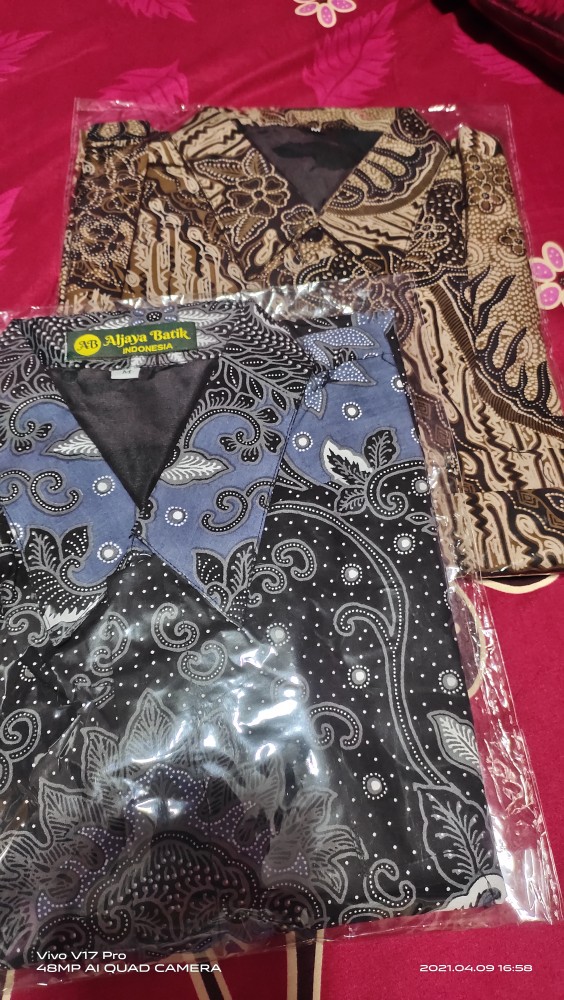 Kameswara Pendek Kemeja Batik Pria Full Furing Bahan Katun Primisima