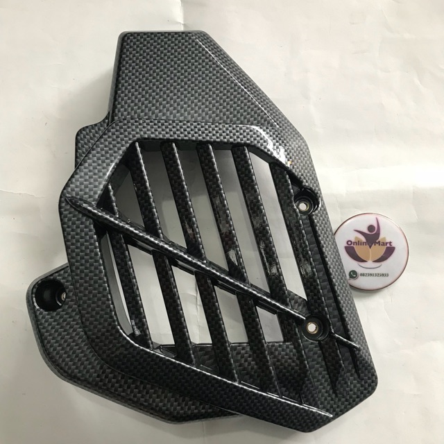 cover tutup radiator PCX karbon