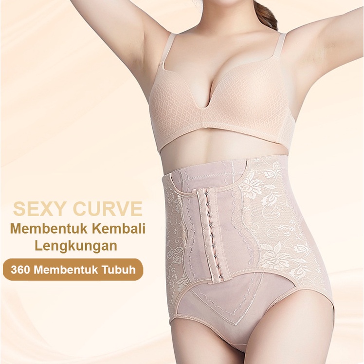 Korset Pelangsing Wanita Korset Celana Dalam Kancing Korset Pelangsing Perut Buncit Korset Perut 883