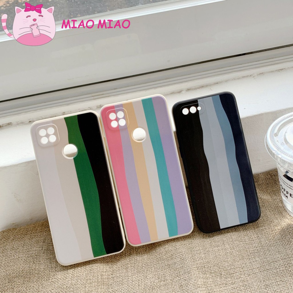 MIAO CASE PELANGI RAINBOW EDGE OPPO REALME A53 A33 A3S F9 A5S A7 A31 A9 A15S REALME C1 C2 C3 C20 C21-1