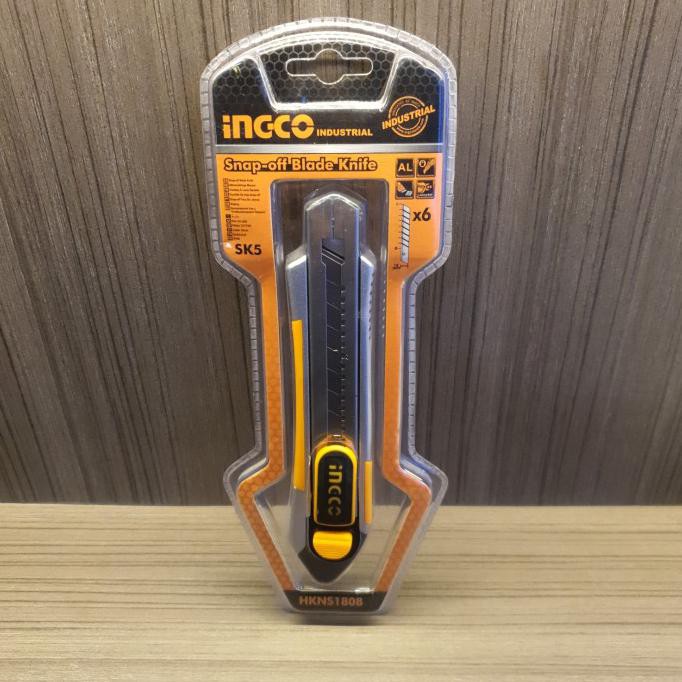

[[BISA COD]] Ingco Industrial Snaf Off Blade Knife Pisau Cutter 18 Mm Premium Class