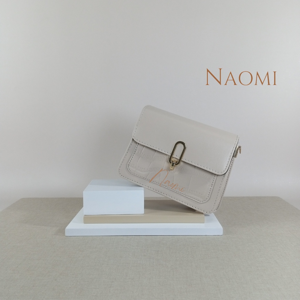 NAOMI - Amanda Sling Bag Import - Wanita Kulit Sintetis - Tas Selempang - Tas Traveling Hangout - Tas Wanita