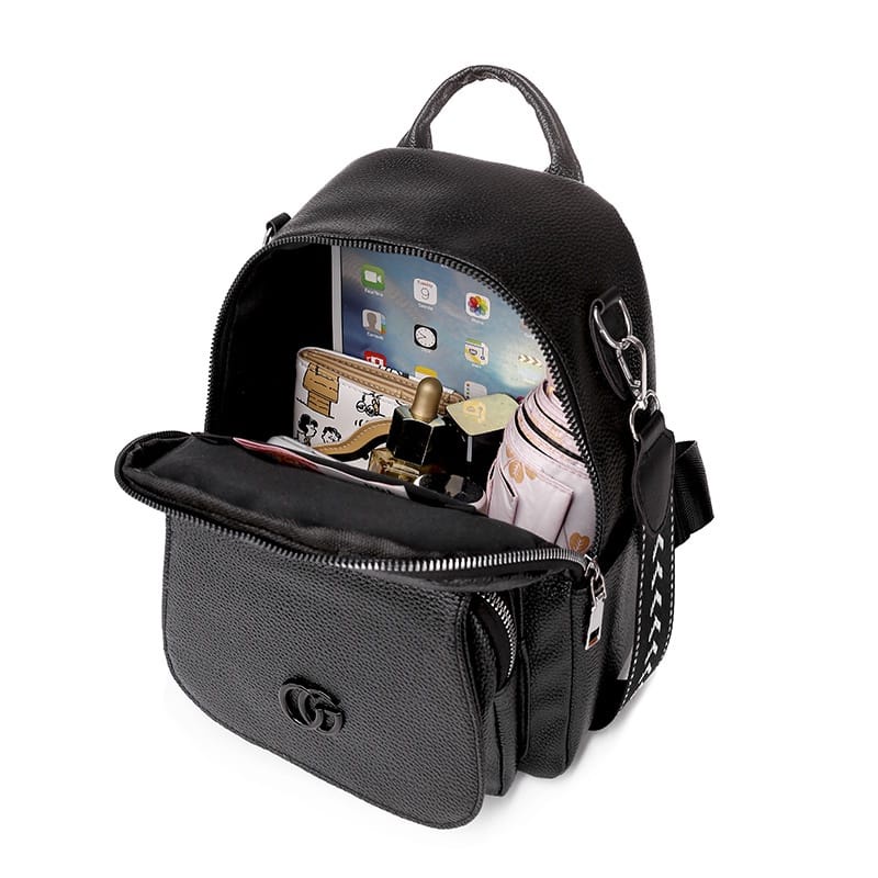 MV_Marvelouz MV137794 Tas RANSEL Polos Wanita Model Simple Ada Talpan+3 Resleting Terbaru 1kg bisa 2 tas supplier import CR7794