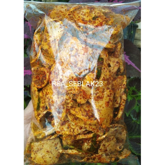 

keripik basreng exsra pedas gurih aroma daun jeruk isi 1kg