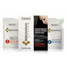 Makarizo PAKET Rebonding System Kit 2 x 125ml (Step 1+Step 2)*