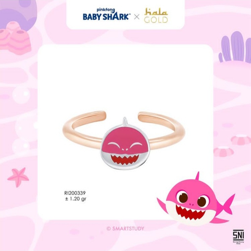 Cincin Anak Hala Gold Baby Shark Collections RI200339