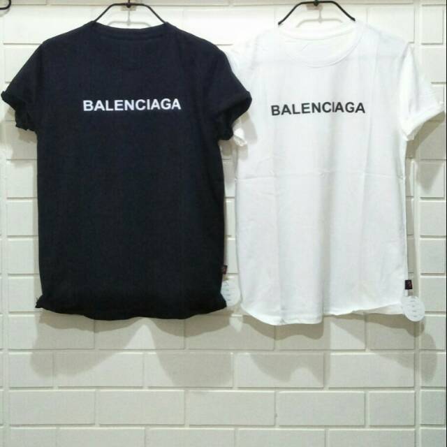 Kaos tshirt baju tumblr tee cewek wanita balenciaga polos basic