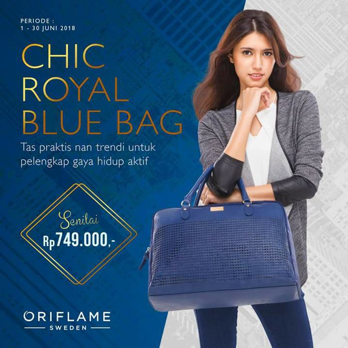 oriflame royal blue bag