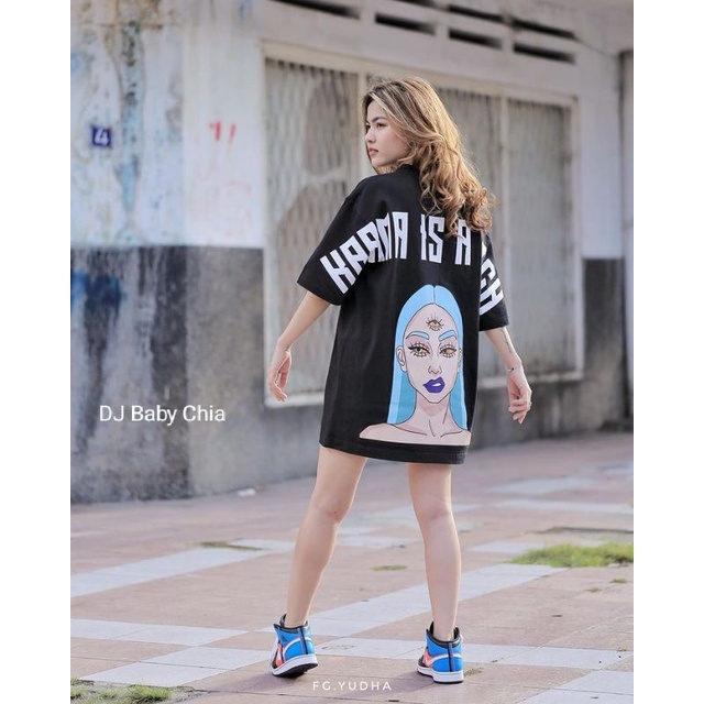 KAOS KARMA IS A BITCH SIZE M oversize