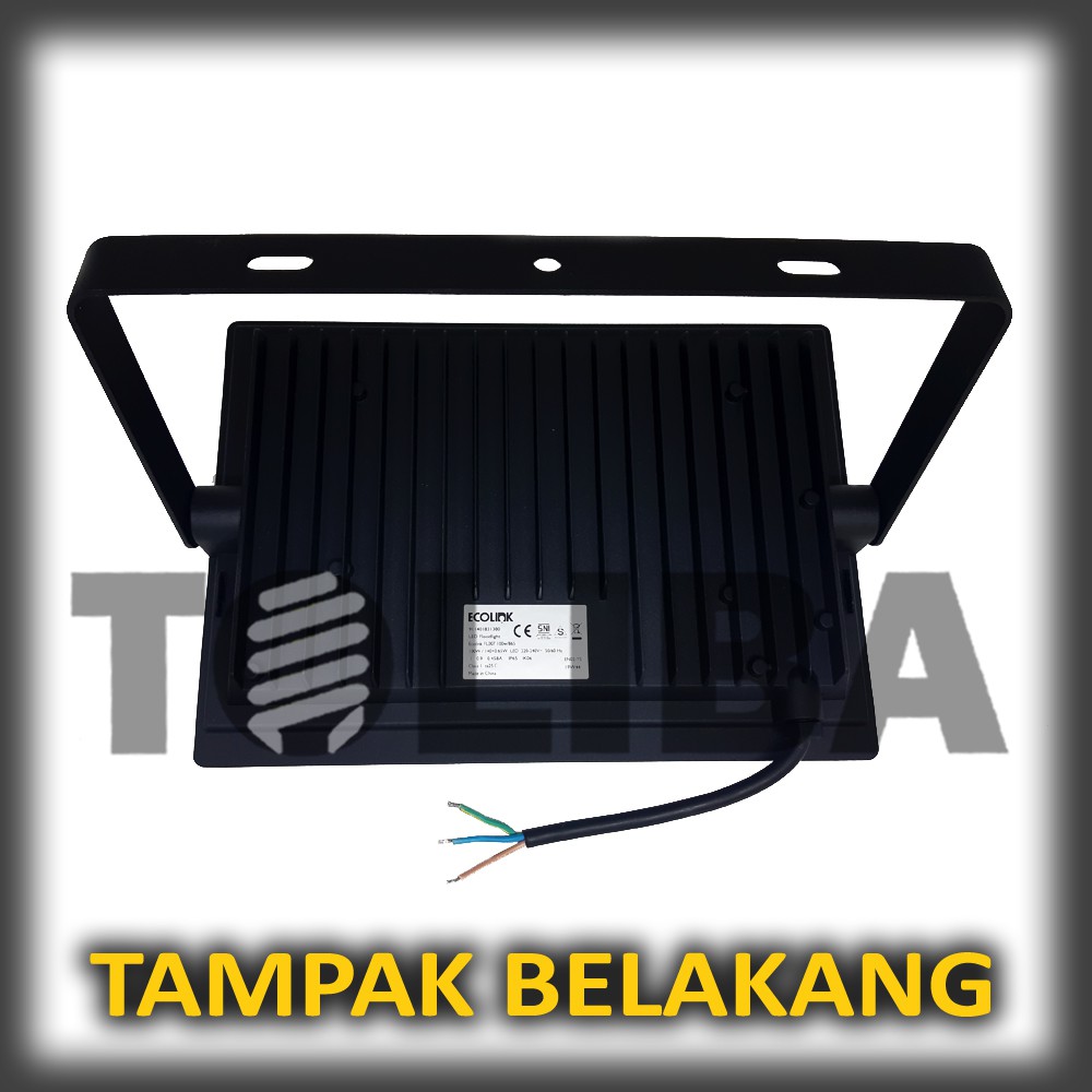 lampu sorot led ecolink 100w 100 watt floodlight outdoor lampu tembak kap sorot anti air waterproof