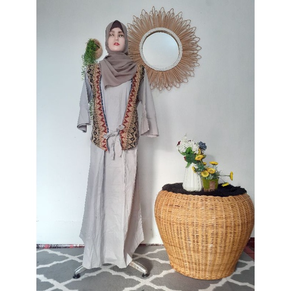 gamis etnik merk putri diana/dress putri diana