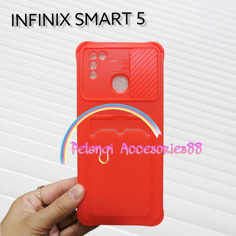 CASE INFINIX SMART 5 CASE SOFTCASE SLEDING WARNA WARNI