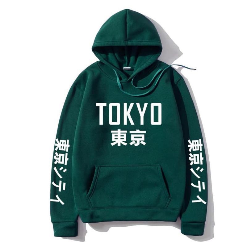 TOKYO TEXT JAPAN SWEATER HOODIE WANITA PRIA TERMURAH TERLARIS'