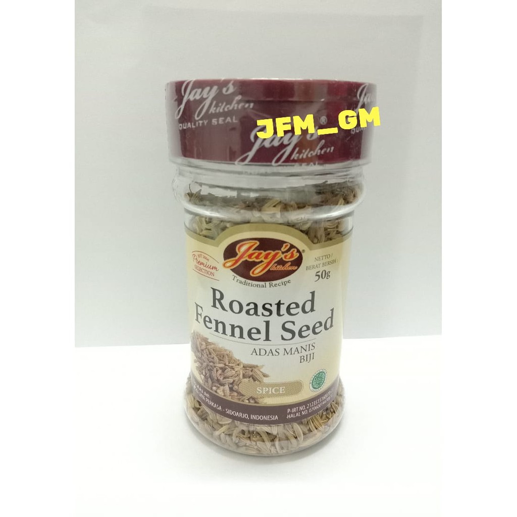 

JAYS ROASTED FENNEL SEED 50GR / ADAS MANIS BIJI MURAH / BUMBU INSTANT