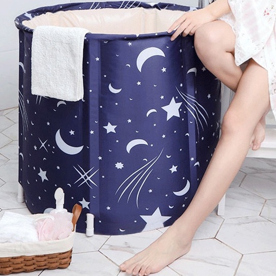 Bak Spa Dewasa Plus Bak Mandi Anak SPA Bathtub Lipat Portable Adult Folding Bath 65x70 cm Bisa dilipat kecil Portable Bathtub Folding Bath Bucket Foldable Large Adult Tub Baby Swimming Pool Insulation Separate Family Bathroom SPA Tub